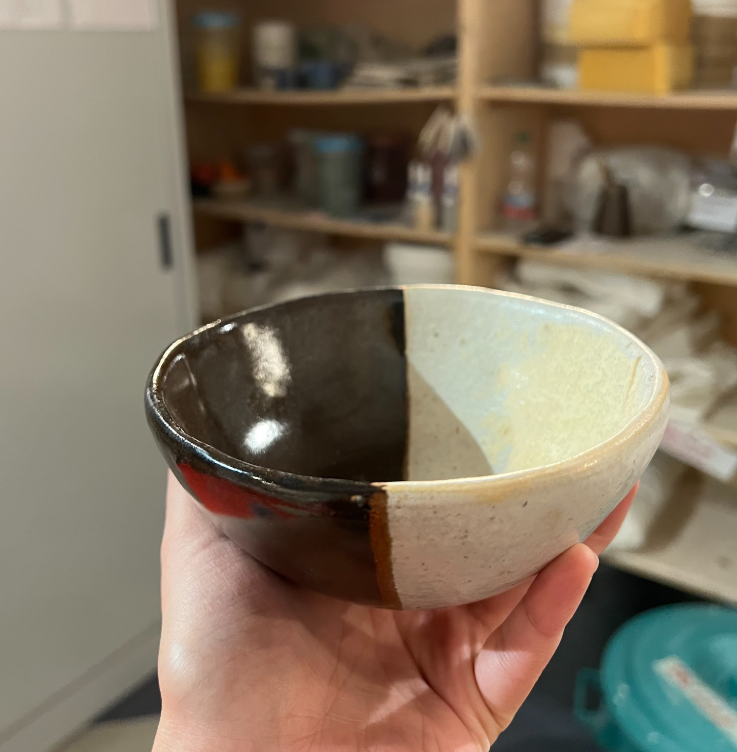 Bowl No. 1, after glazing and firing