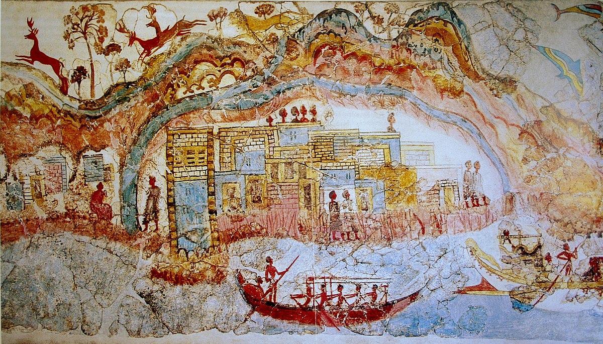 Akrotiri wall painting documentation