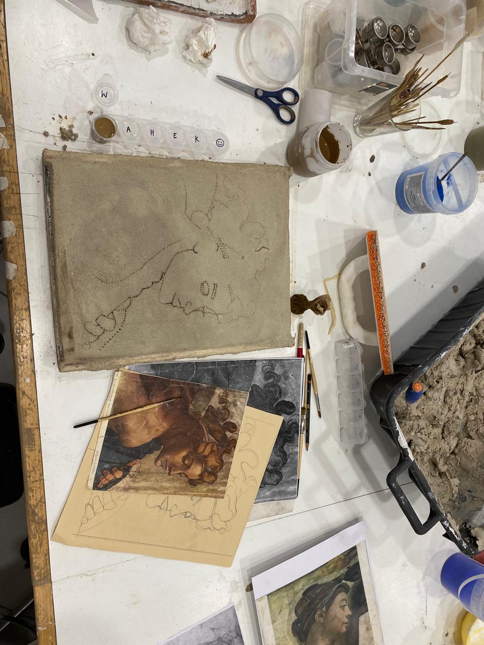 Spolvero detail