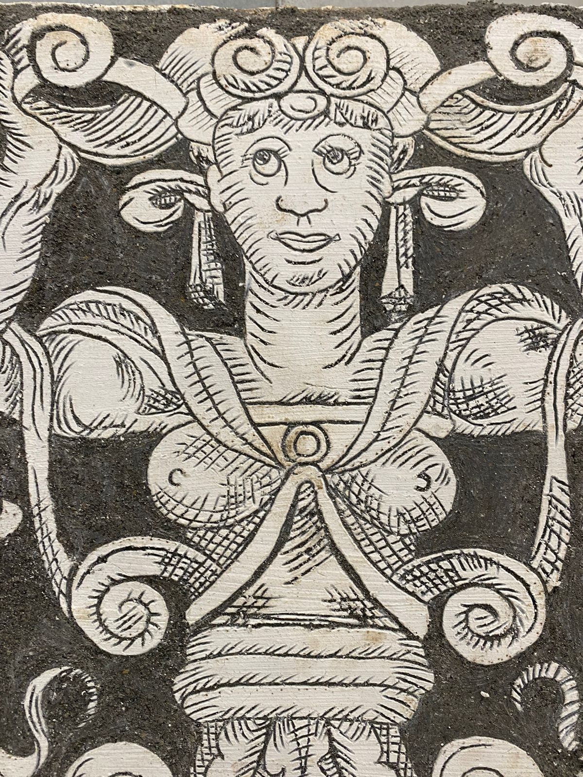 Sgraffito technique